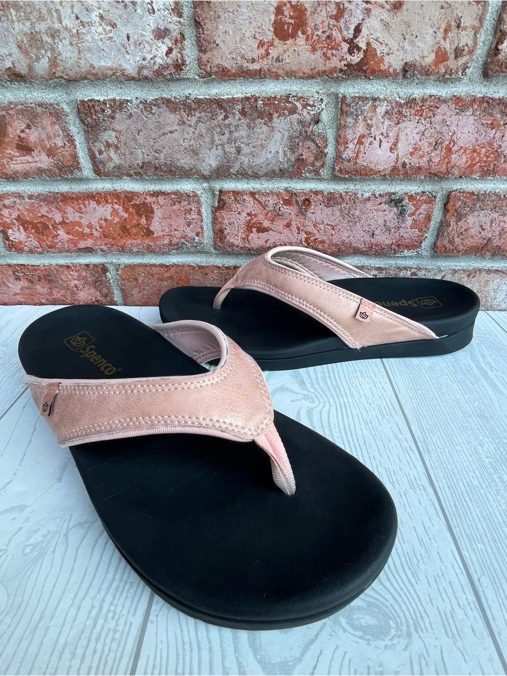 Spenco Shoreline Flip Flops Sandals Dusty Pink Women’s Size 9 M